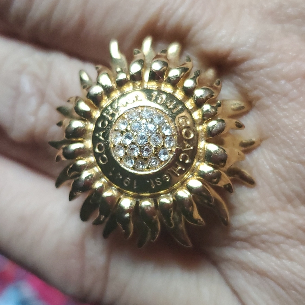 Coach sunflower ring